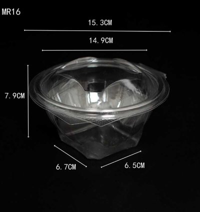 RSB 16oz -salad bowl clear 300pcs