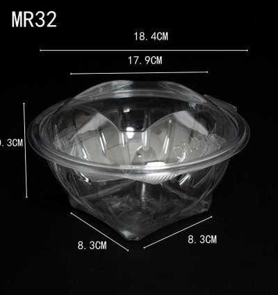 RSB 32oz -salad bowl clear 300pcs