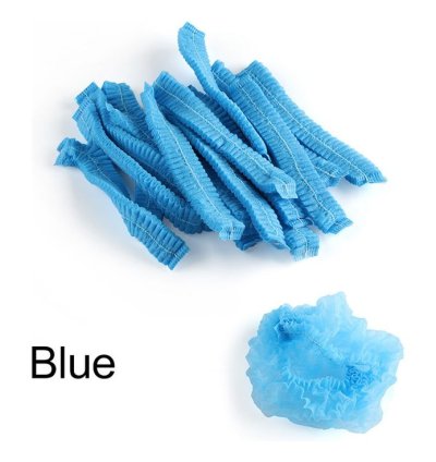 100pcs Disposable Elastic Cap, Mob Caps, Hair Net Cap, Elastic Free Size, for Cosmetics, Beauty, Kitchen, Cooking, Home Industries, Hospital, Chef Hat, Industry Dust Proof Hat, Kitchen Accessories